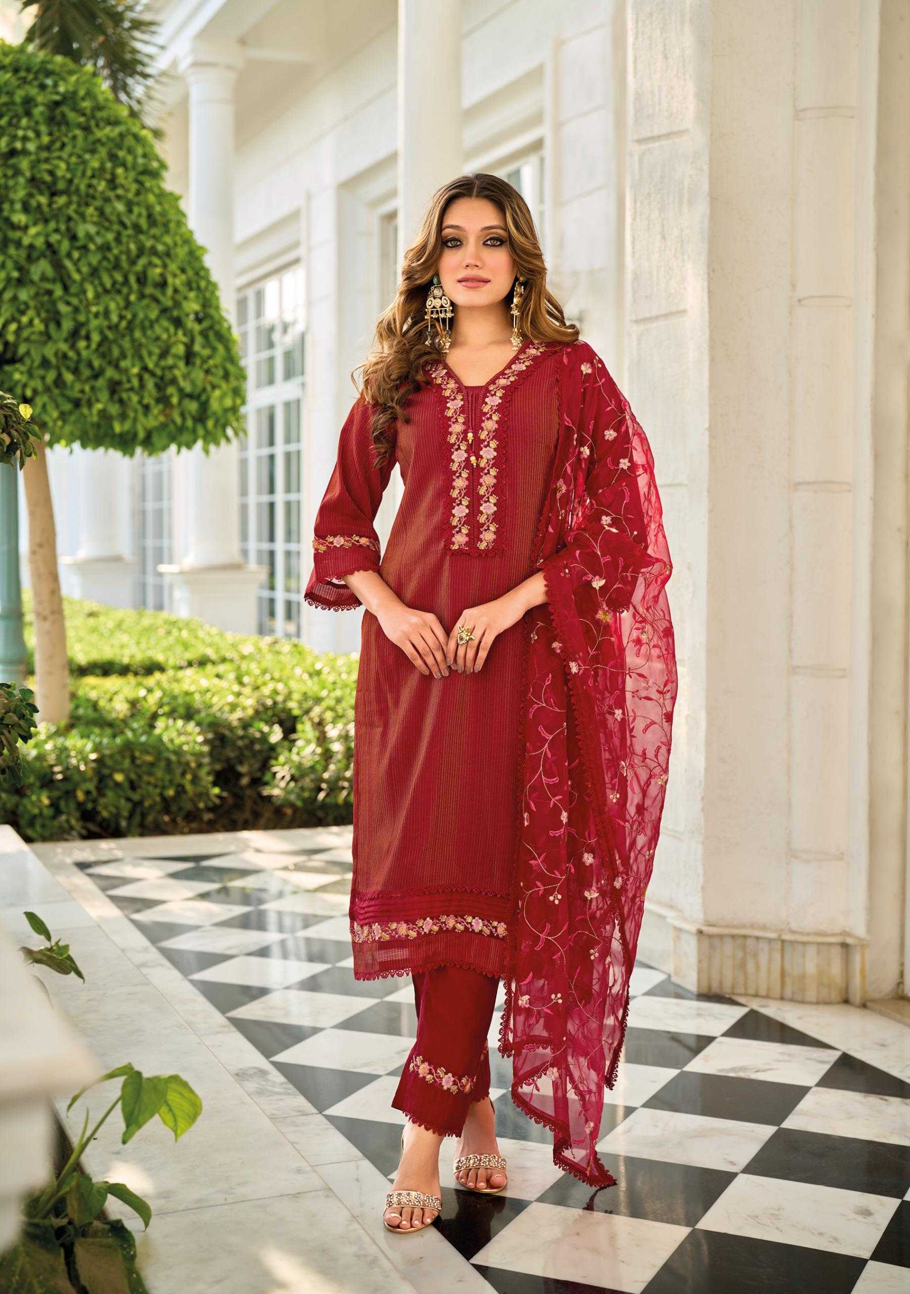 Ynf Silk KESH443 AARFA Suits & Dresses Wholesale Embroidery Suits Ladies Silk Suit Handloom Suits Manufacturer- Kapda Export