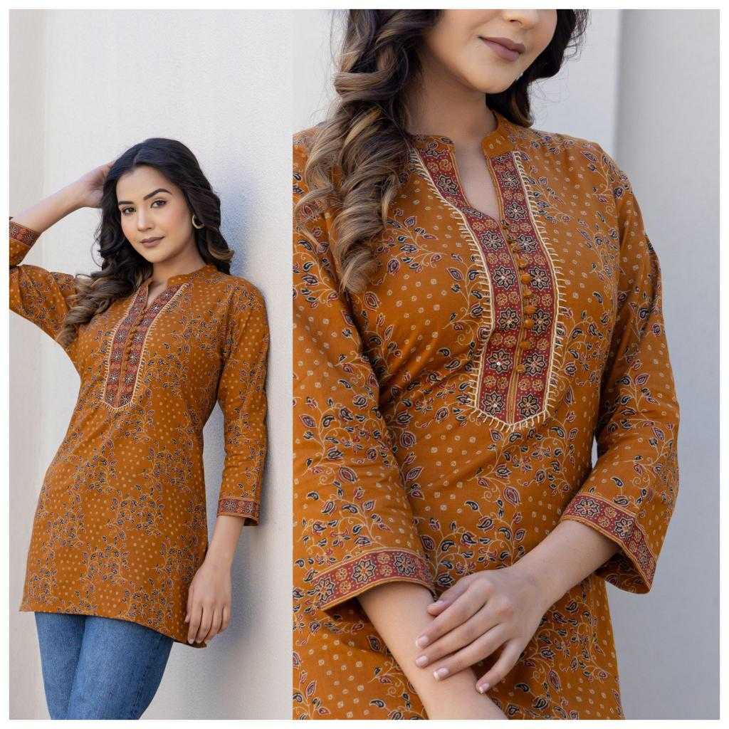 Ynf Soft Cotton KESH443 Cotton High Neck Kurti Wholesale Cotton Kurtis Handloom Kurtis Buttoned Kurtis Manufacturer- Kapda Export