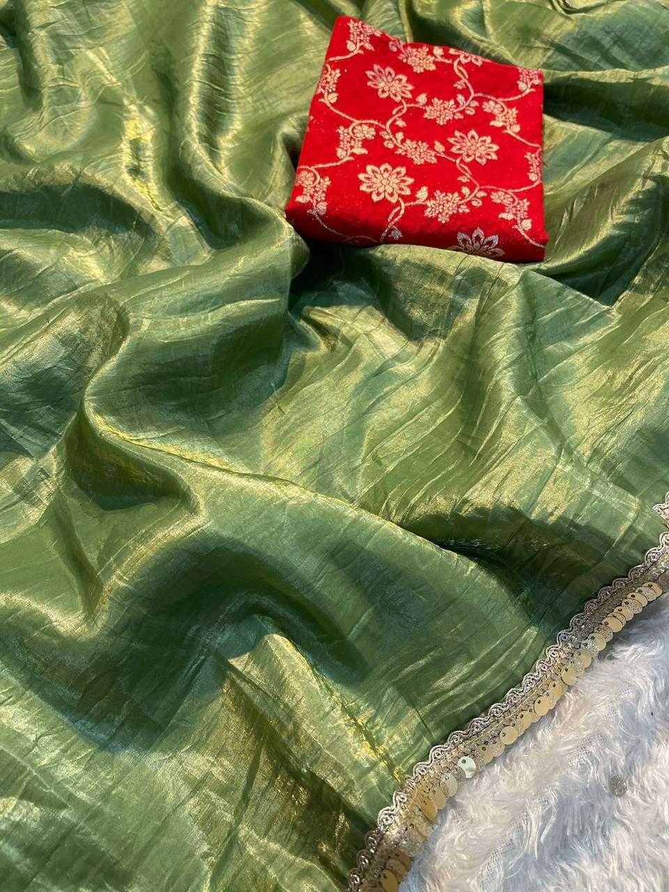 Ynf Tissue Silk KESH195 OLA Silk Sarees Teej Sarees Festive Collections Wholesale Banarasi Silk Sarees Designer Silk Sarees Fancy Silk Sarees Manufacturer- Kapda Export