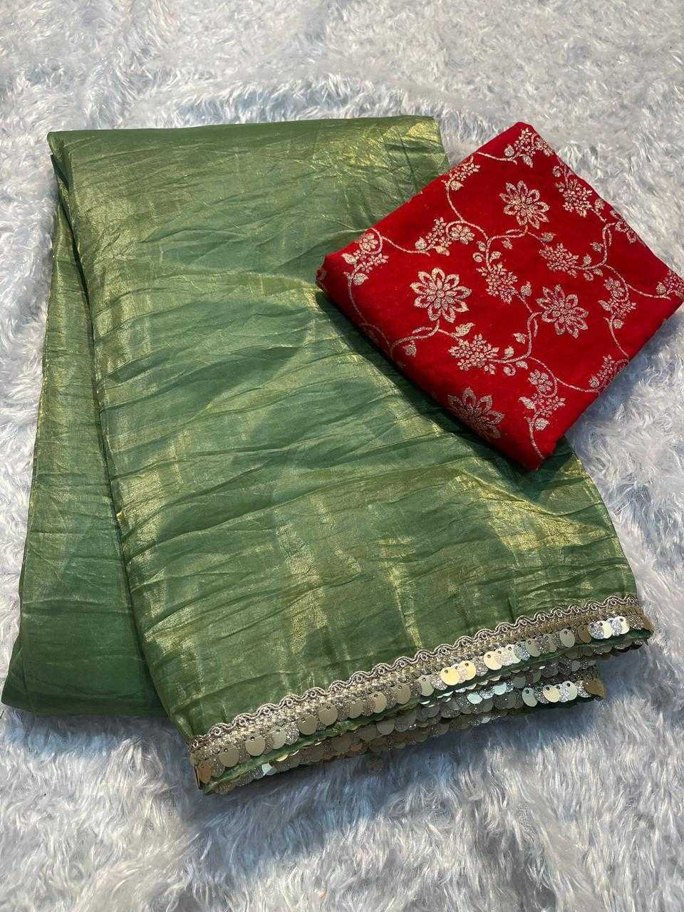 Ynf Tissue Silk KESH195 OLA Silk Sarees Teej Sarees Festive Collections Wholesale Banarasi Silk Sarees Designer Silk Sarees Fancy Silk Sarees Manufacturer- Kapda Export