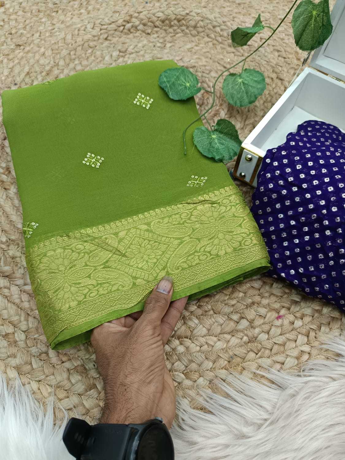 Ynf Viscose RIN178 SNT07 Sarees Wedding Collections Festive Collections Wholesale Georgette Sarees Zari Border Sarees Viscose Saree Manufacturer- Kapda Export