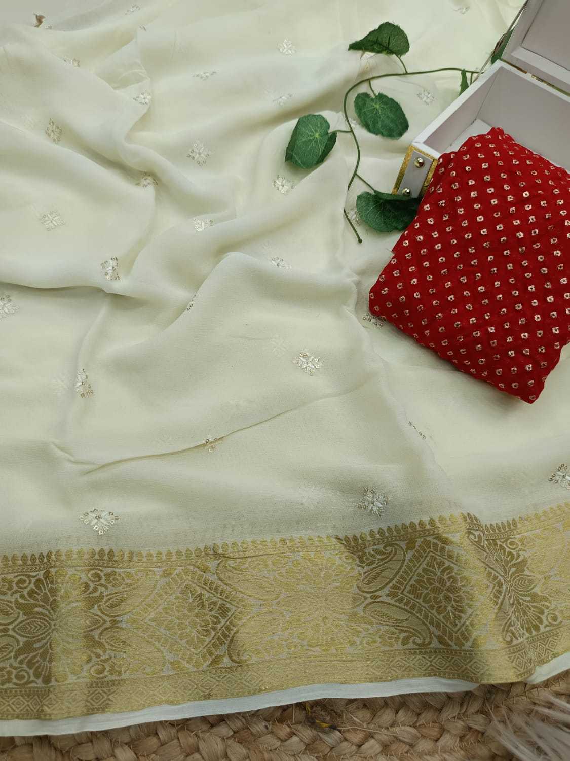 Ynf Viscose RIN178 SNT07 Sarees Wedding Collections Festive Collections Wholesale Georgette Sarees Zari Border Sarees Viscose Saree Manufacturer- Kapda Export