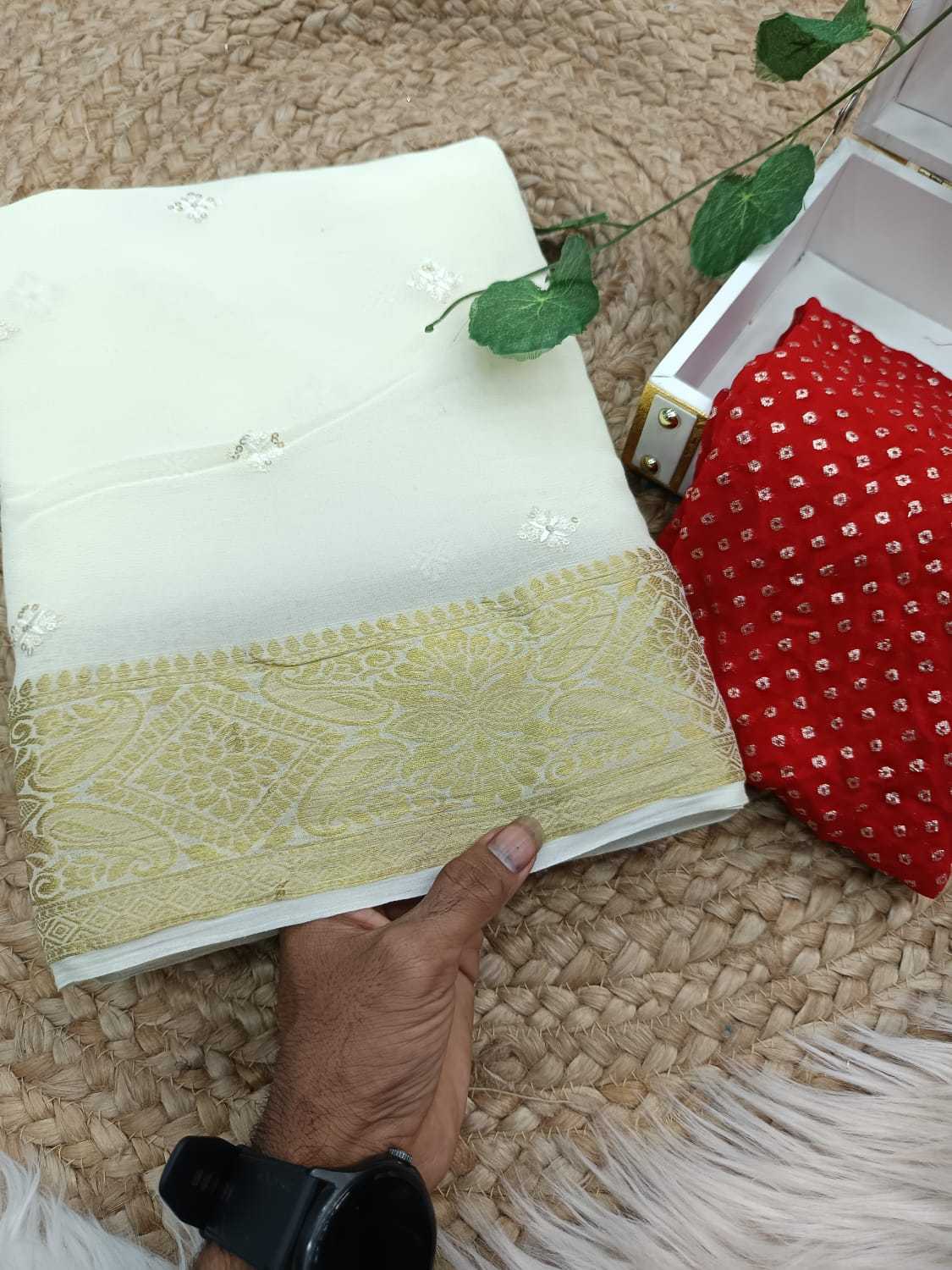 Ynf Viscose RIN178 SNT07 Sarees Wedding Collections Festive Collections Wholesale Georgette Sarees Zari Border Sarees Viscose Saree Manufacturer- Kapda Export