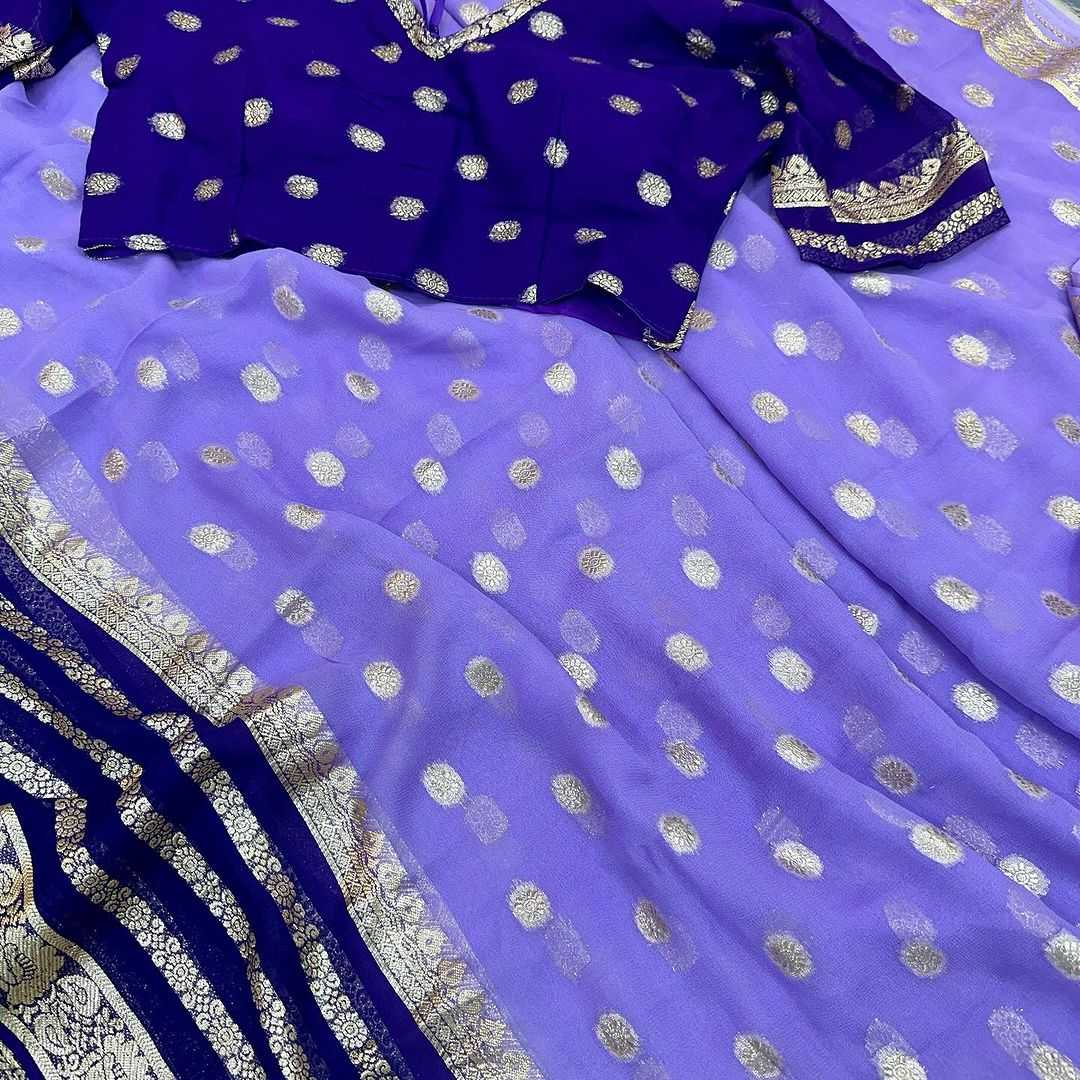 Ynf Viscouse Crushed Georgette RIN104 APE130 Sarees Wedding Collections Teej Sarees Wholesale Georgette Sarees Viscose Saree Festive Sarees Manufacturer- Kapda Export