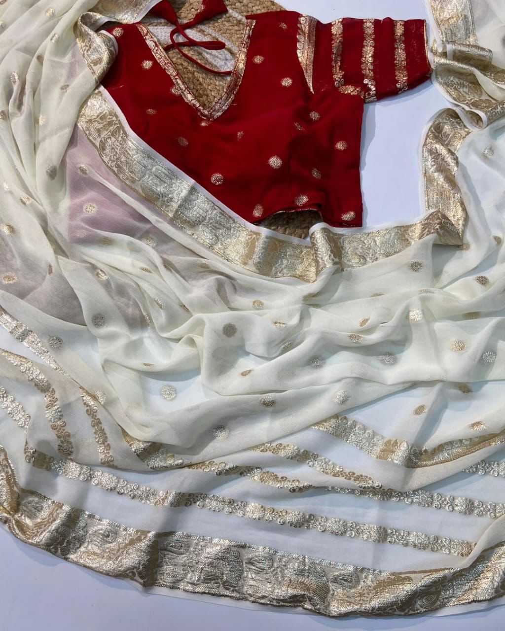 Ynf Viscouse Crushed Georgette RIN104 APE136 Sarees Wedding Collections Teej Sarees Wholesale Party Wear Sarees Georgette Sarees Viscose Saree Manufacturer- Kapda Export