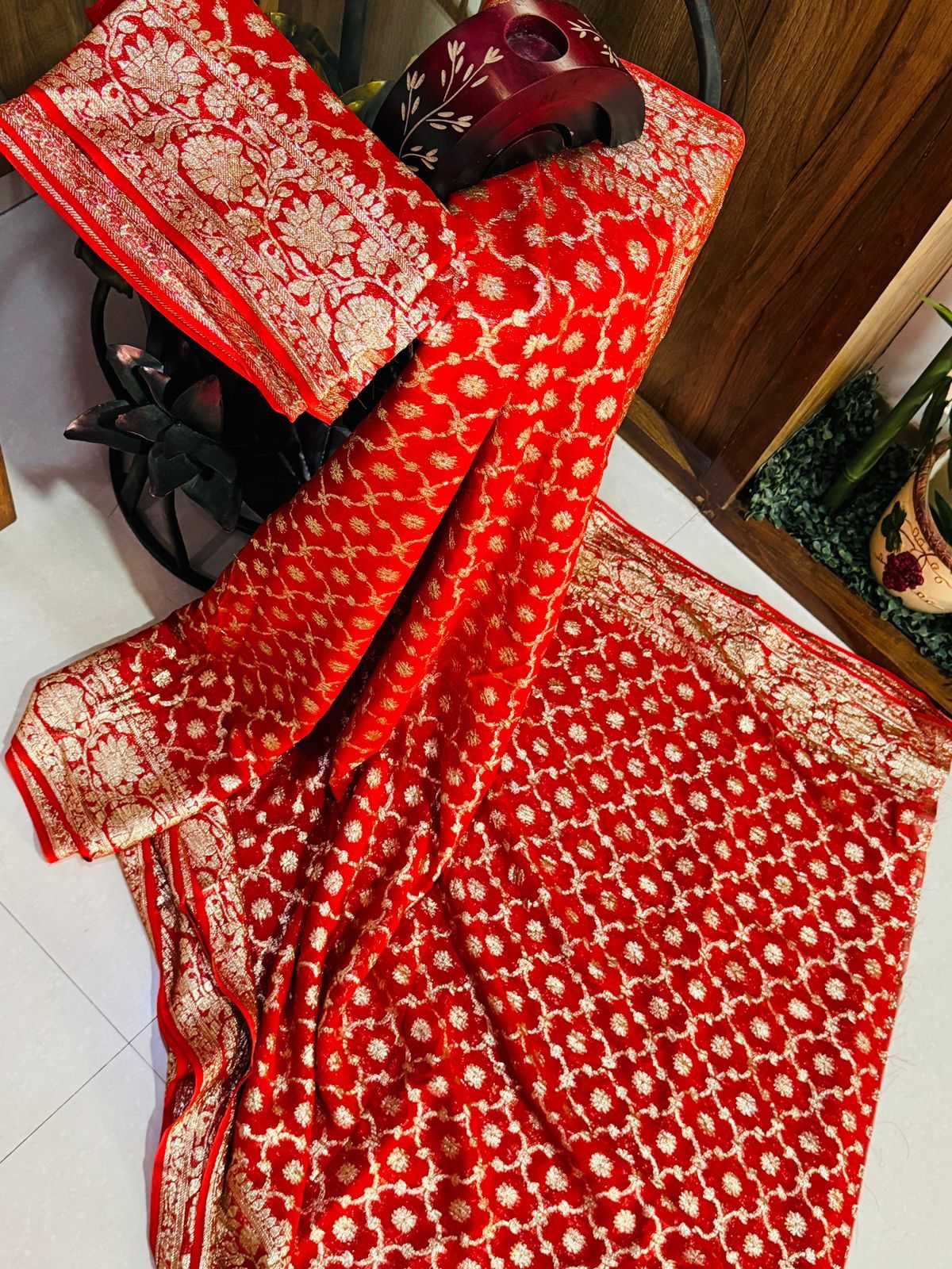 Ynf Viscouse Crushed Georgette RIN104 APE179 Sarees Karwa Chauth Sarees Festive Collections Wholesale Georgette Sarees Viscose Saree Holi Collections Manufacturer- Kapda Export