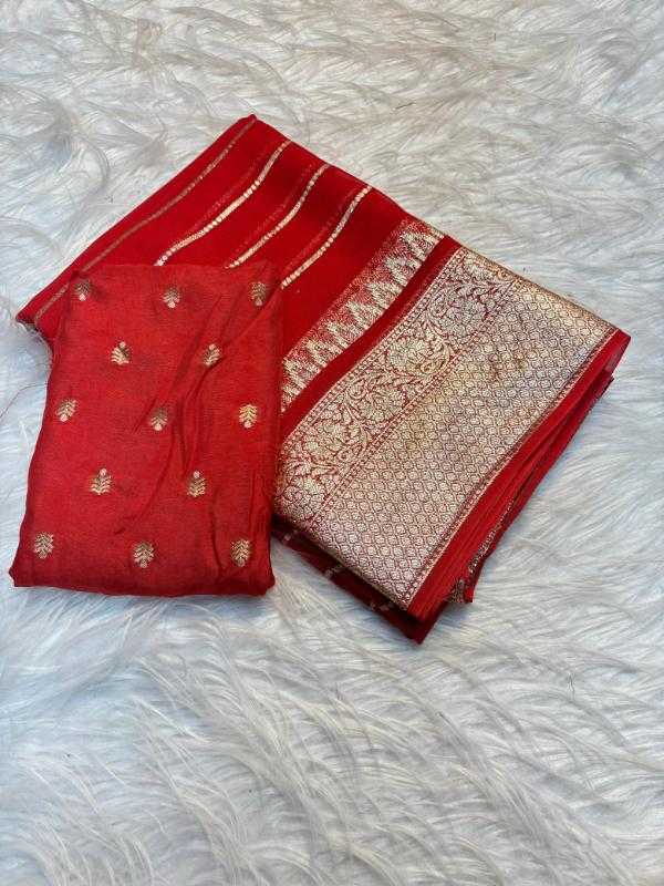 Ynf Viscouse Crushed Georgette RIN104 APE89 Sarees Wedding Collections Onam Sarees Wholesale Georgette Sarees Jacquard Saree Viscose Saree Manufacturer- Kapda Export