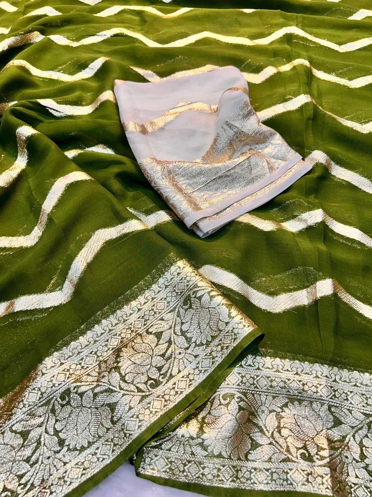 Ynf Viscouse Crushed Georgette RIN104 APE92 Sarees Onam Sarees Festive Collections Wholesale Party Wear Sarees Georgette Sarees Viscose Saree Manufacturer- Kapda Export