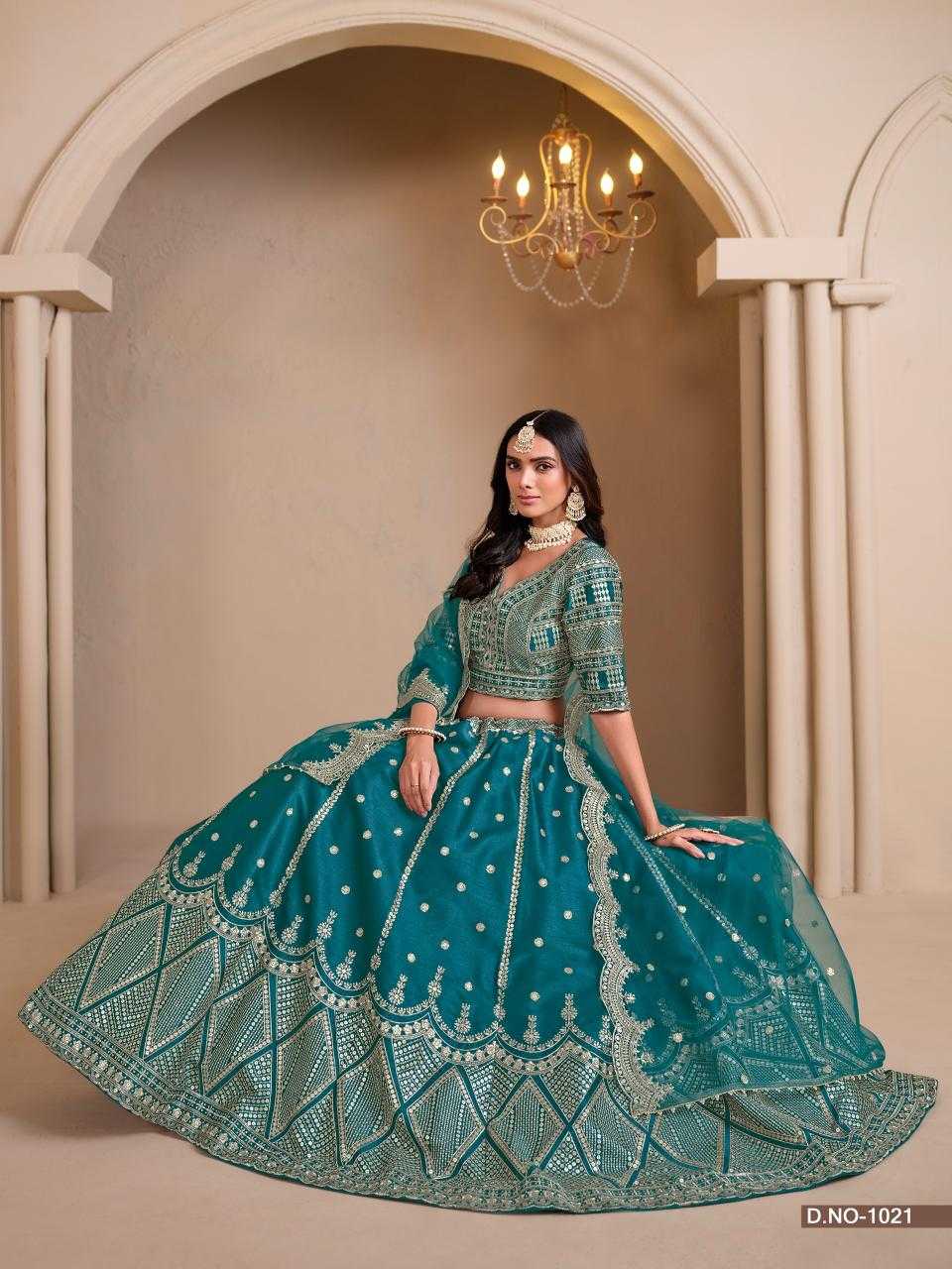 Ynf Art Silk KESH416 MEHVISH-NUREH Lehengas Wedding Collections Festive Collections Wholesale Silk Lehenga Wedding Lehenga After-Party Outfits Manufacturer- Kapda Export