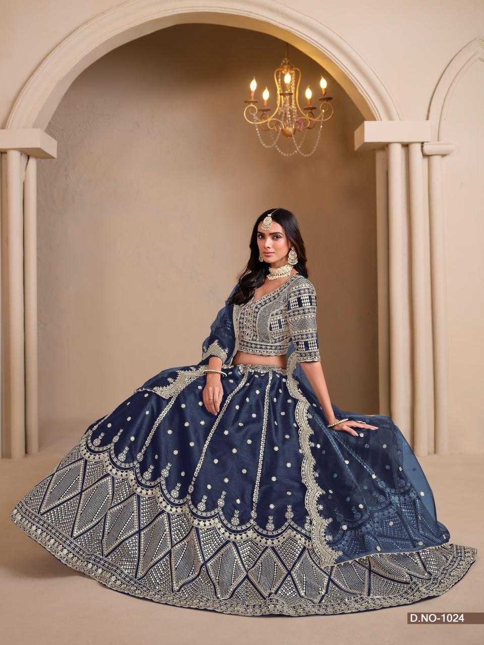 Ynf Art Silk KESH416 MEHVISH-NUREH Lehengas Wedding Collections Festive Collections Wholesale Silk Lehenga Wedding Lehenga After-Party Outfits Manufacturer- Kapda Export