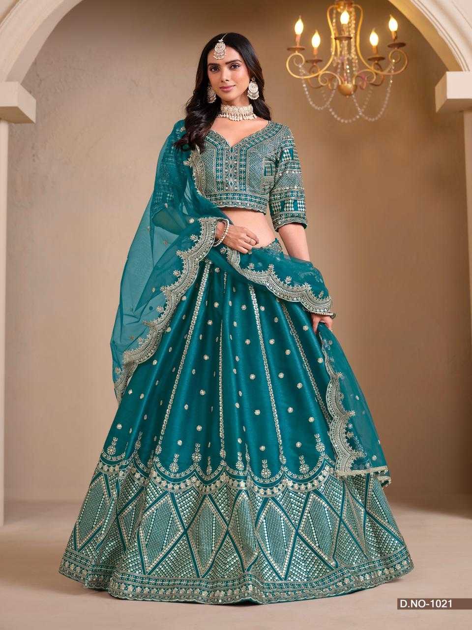 Ynf Art Silk KESH416 MEHVISH-NUREH Lehengas Wedding Collections Festive Collections Wholesale Silk Lehenga Wedding Lehenga After-Party Outfits Manufacturer- Kapda Export