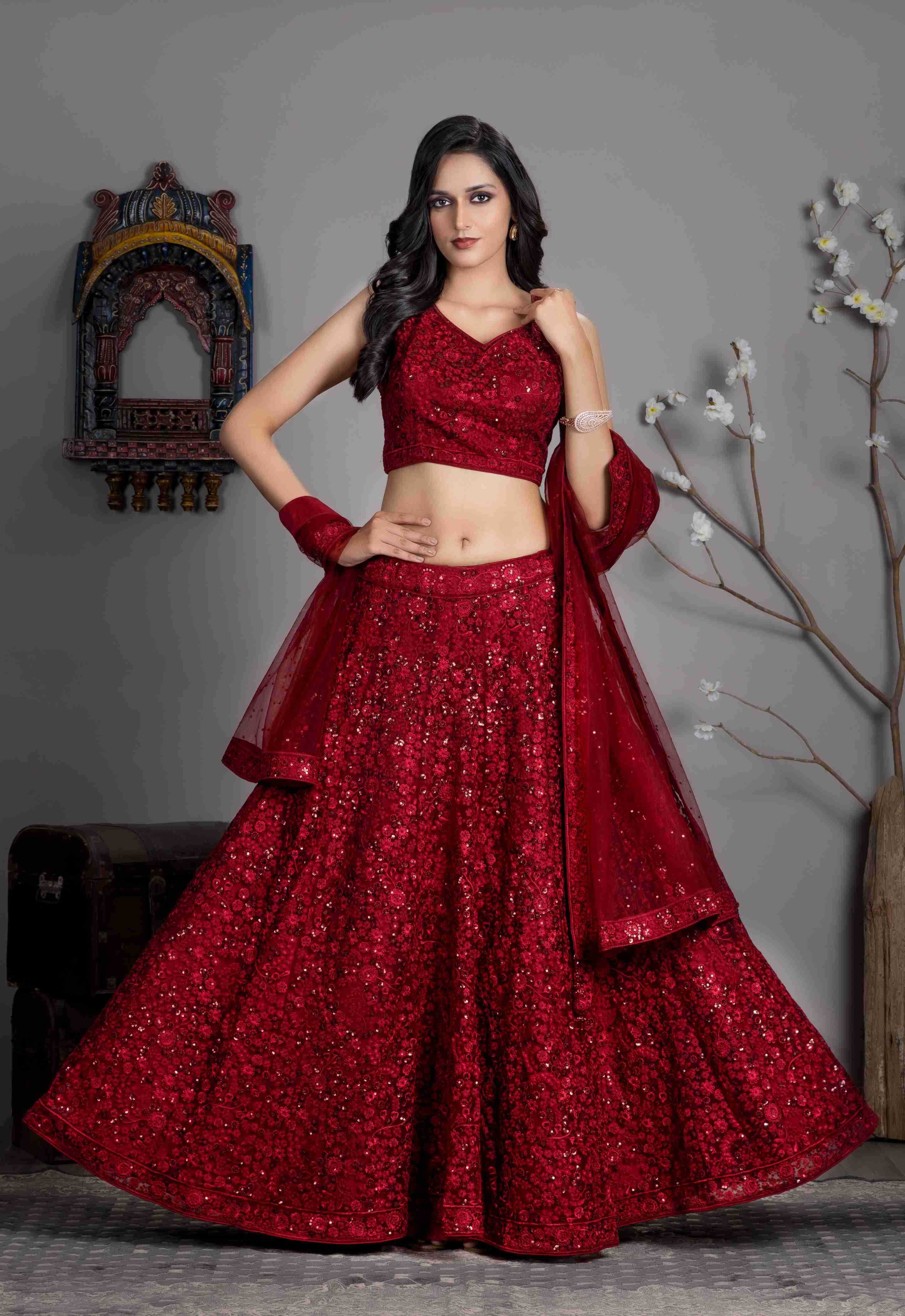 Ynf Butterfly Net RIN197 2710 Lehengas Wedding Collections Wholesale Net Lehenga Choli Reception Outfits Manufacturer- Kapda Export