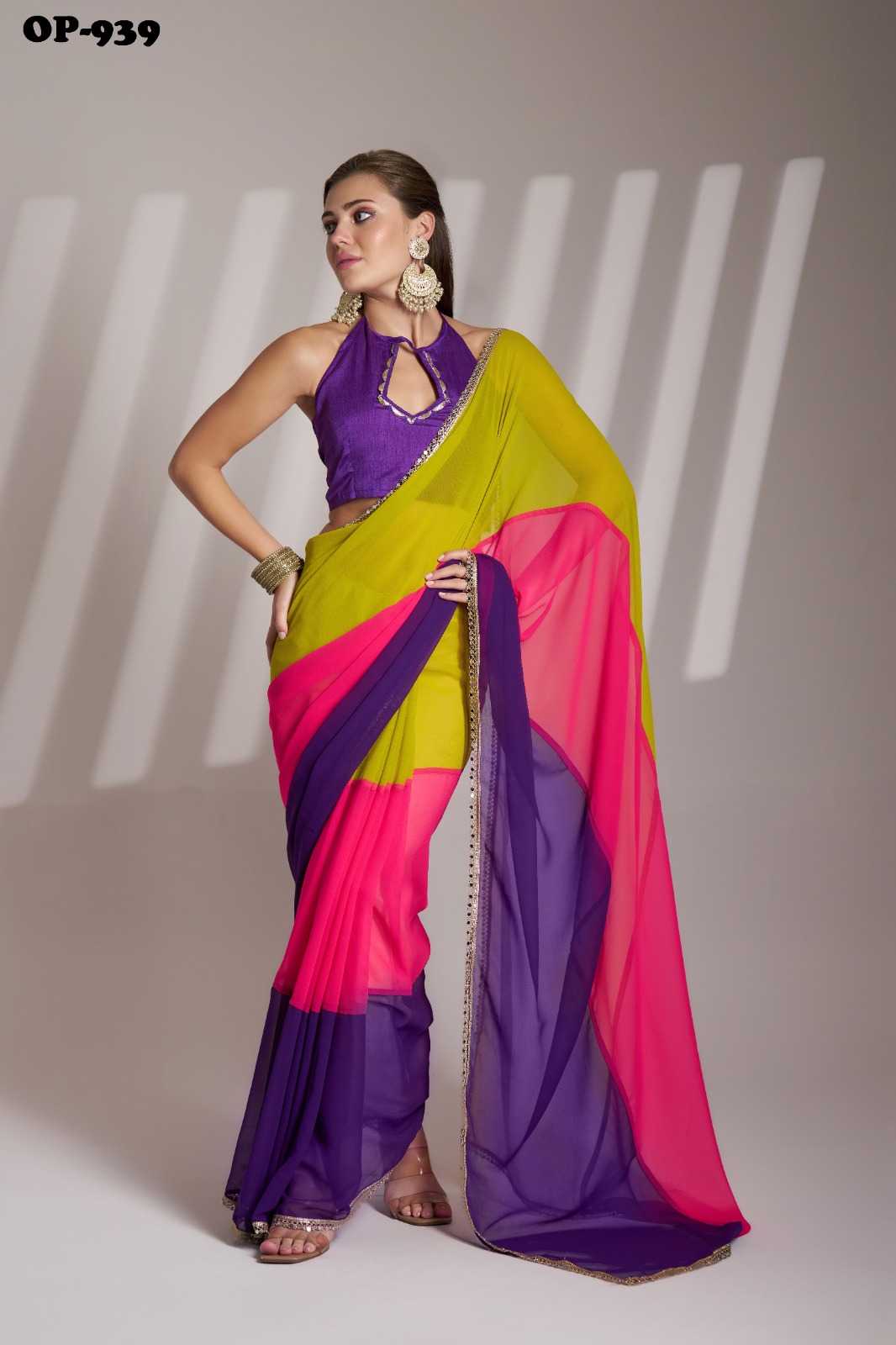 Ynf Chiffon KESH416 LAXMINAM-OP-939 Sarees Durga Pooja Sarees Wedding Collections Wholesale Party Wear Sarees Chiffon Sarees Wedding Outfits Manufacturer- Kapda Export