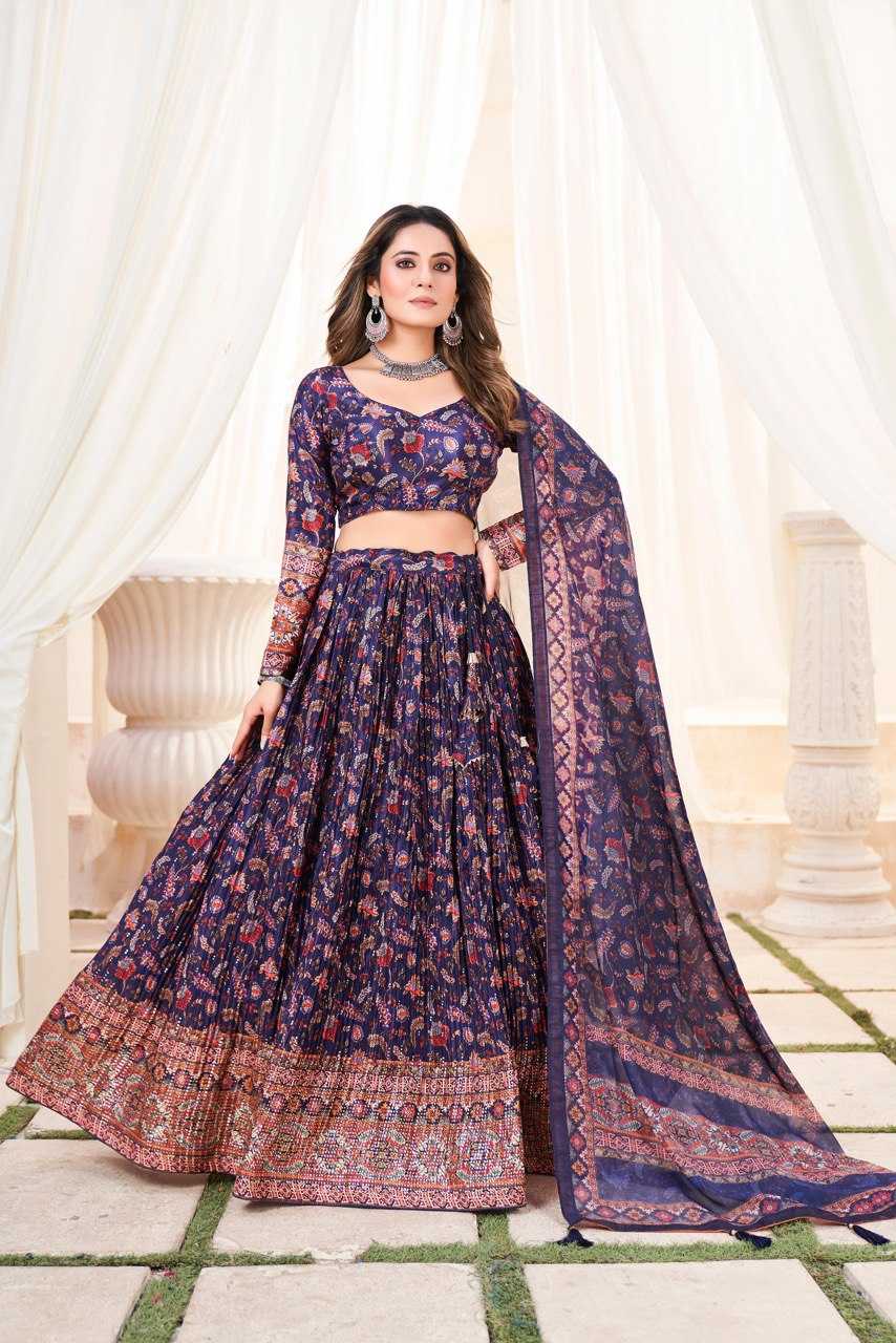 Ynf Chinon RIN119 GRTN7093 Lehengas Wedding Collections Wholesale Chiffon Lehenga Sangeet Outfits Manufacturer- Kapda Export