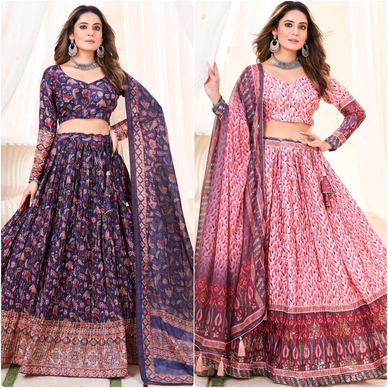 Ynf Chinon RIN119 GRTN7093 Lehengas Wedding Collections Wholesale Chiffon Lehenga Sangeet Outfits Manufacturer- Kapda Export