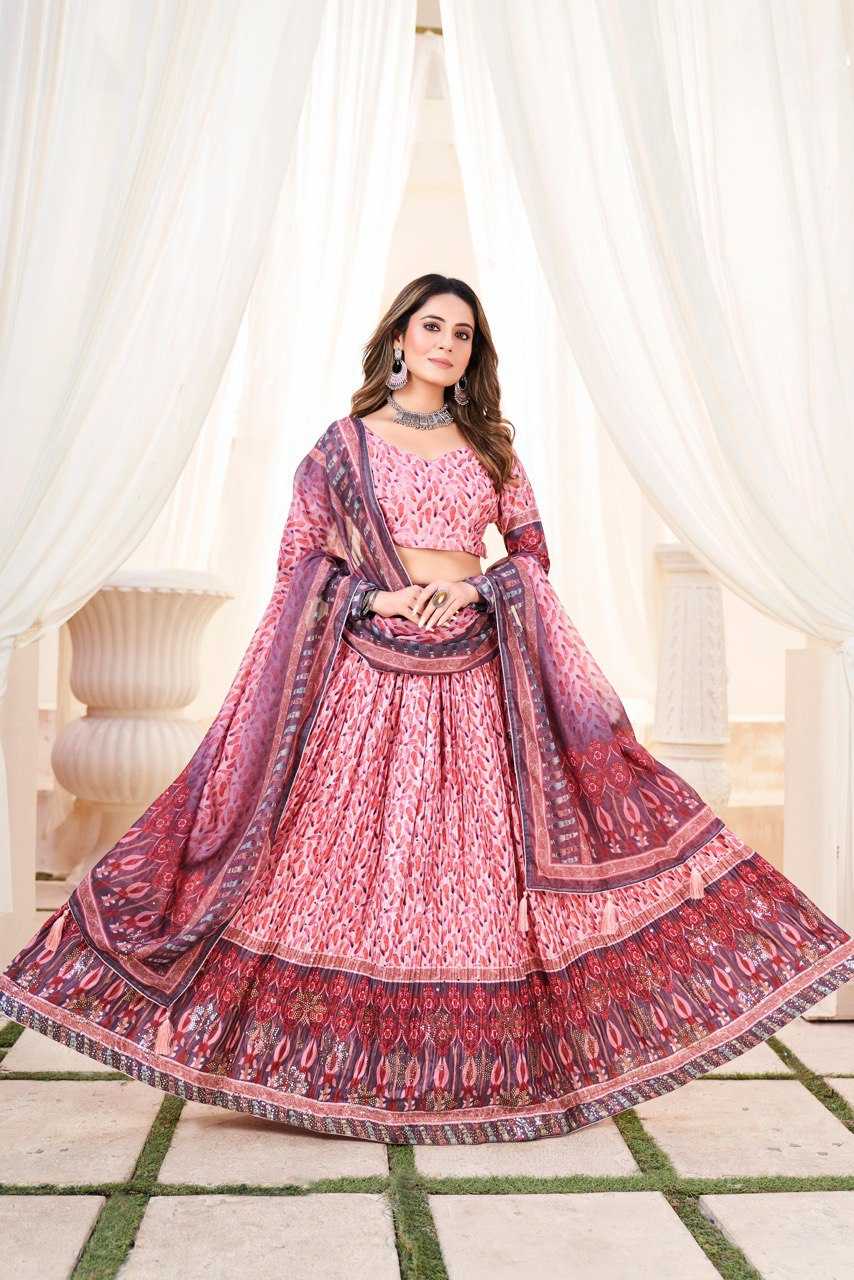 Ynf Chinon RIN119 GRTN7093 Lehengas Wedding Collections Wholesale Chiffon Lehenga Sangeet Outfits Manufacturer- Kapda Export