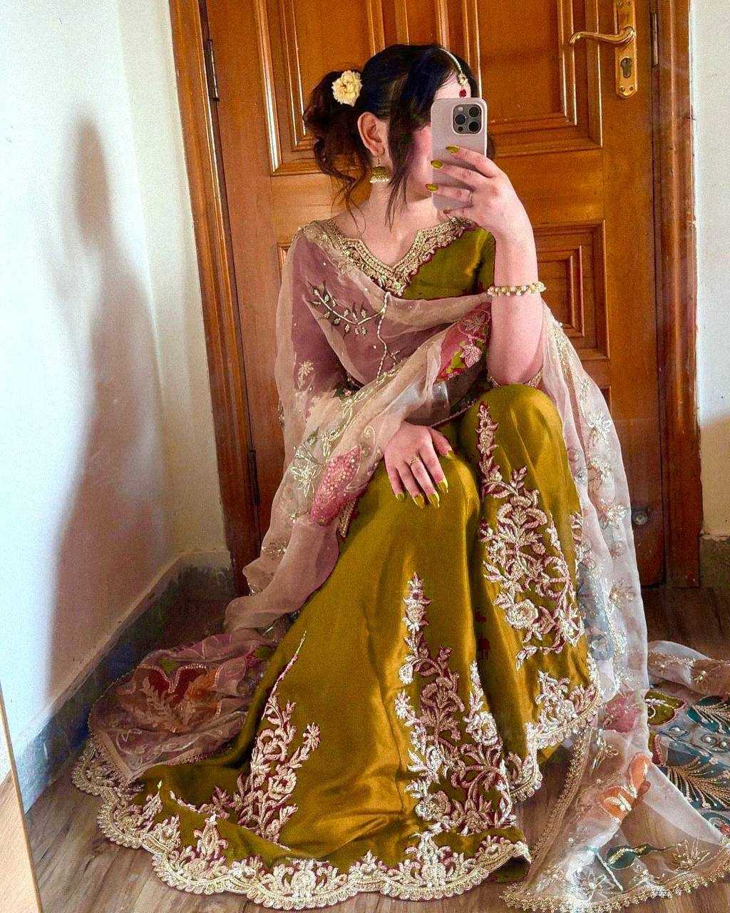 Ynf Chinon RIN141 1872 Suits & Dresses Wholesale Embroidery Suits Designer Suits Fit And Flare Dresses Manufacturer- Kapda Export