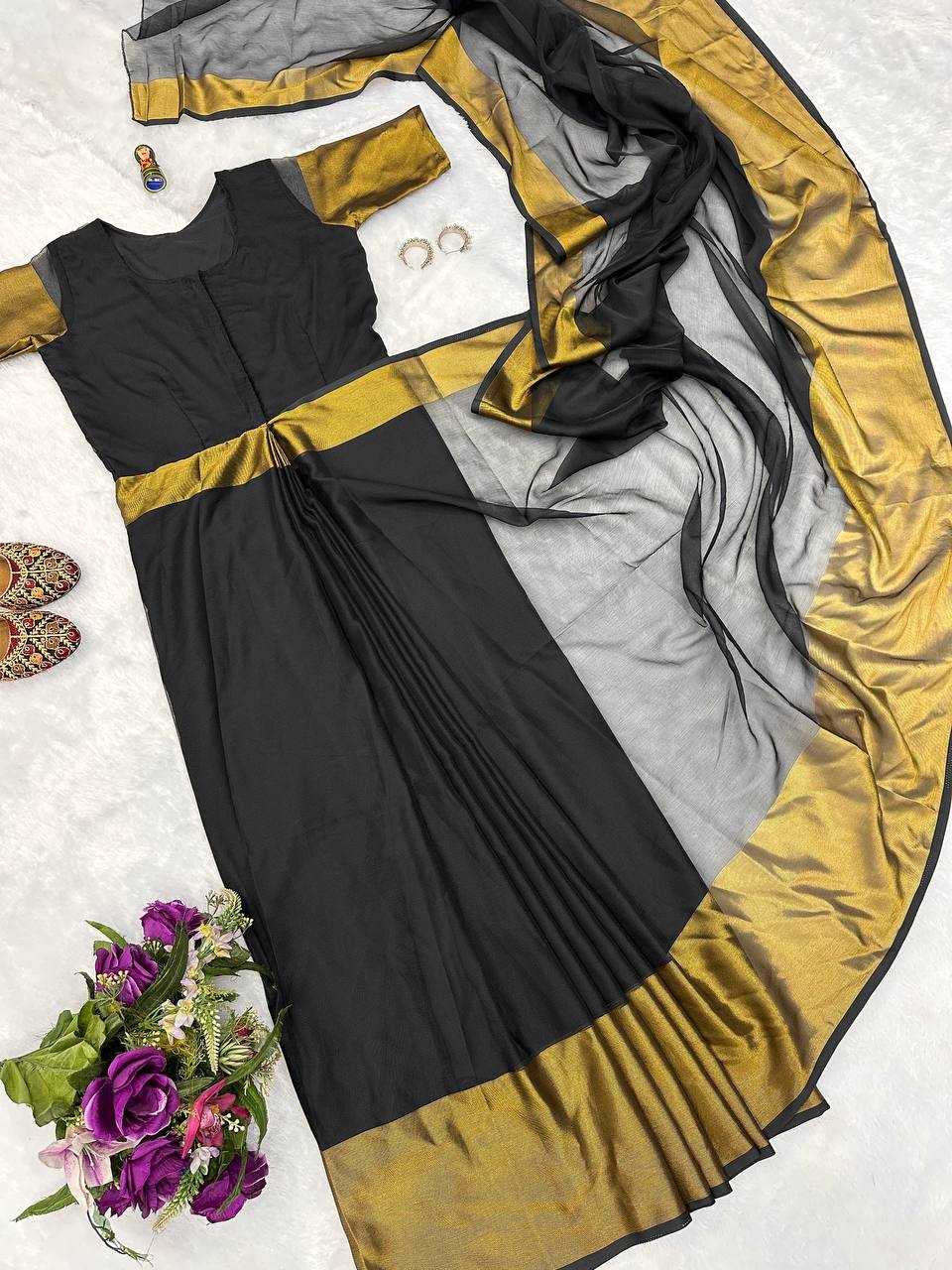 Ynf Chinon RIN215 1080 Sarees Wholesale Party Wear Sarees Embroidered Sarees Saree Gown Manufacturer- Kapda Export