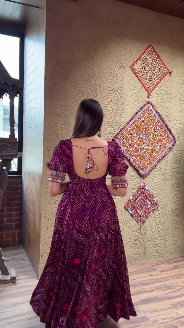 Ynf Chinon Silk RIN212-7008 Gowns Diwali Collections Festive Collections Wholesale Embroidery Gowns Work Gowns Silk Gowns Manufacturer- Kapda Export