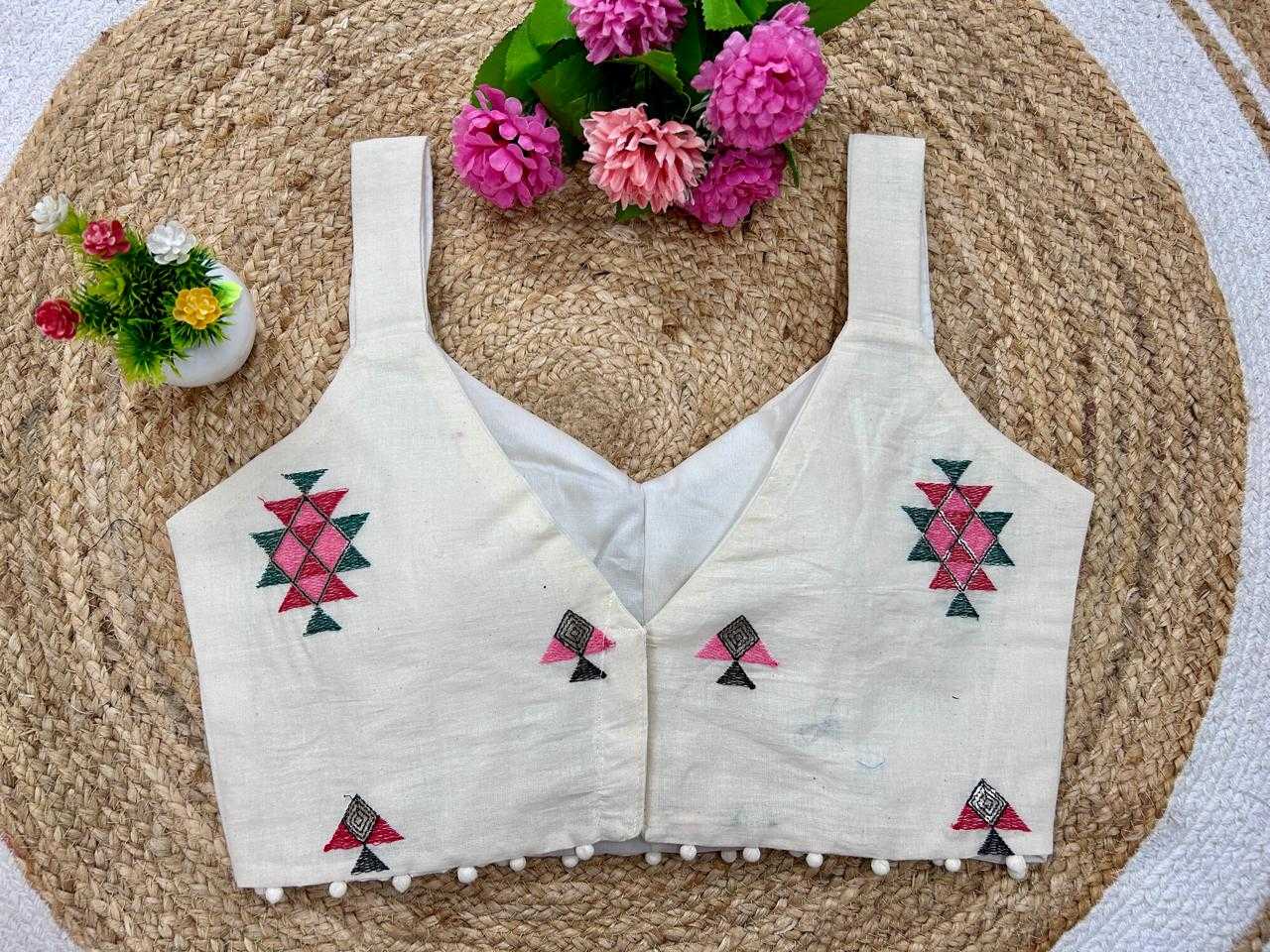 Ynf Cotton KESH356 GDC-19 Readymade Blouses Wholesale Embroidered Blouses Party Wear Blouse Printed Cotton Blouses Manufacturer- Kapda Export
