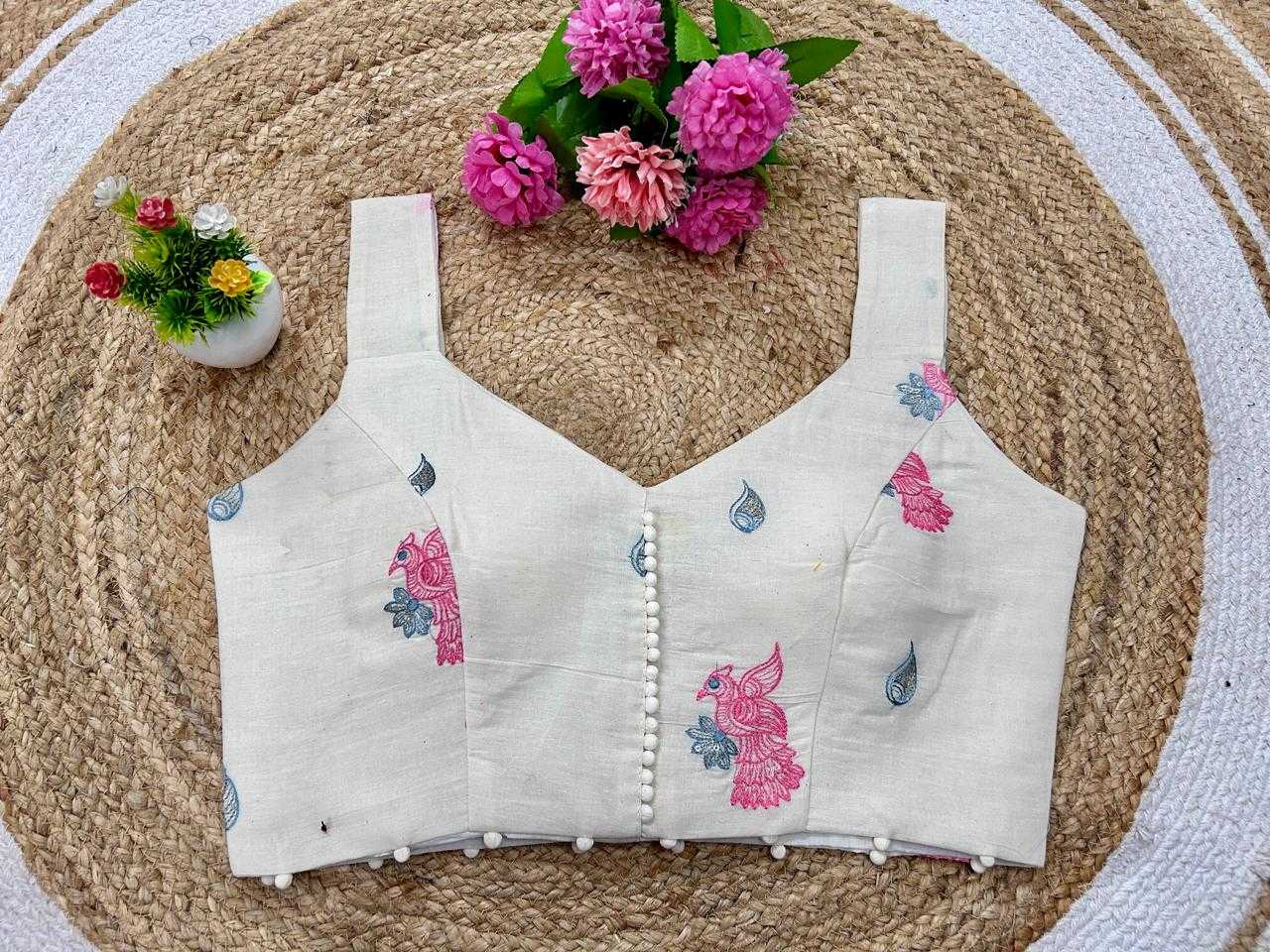 Ynf Cotton KESH356 GDC-19 Readymade Blouses Wholesale Embroidered Blouses Party Wear Blouse Printed Cotton Blouses Manufacturer- Kapda Export