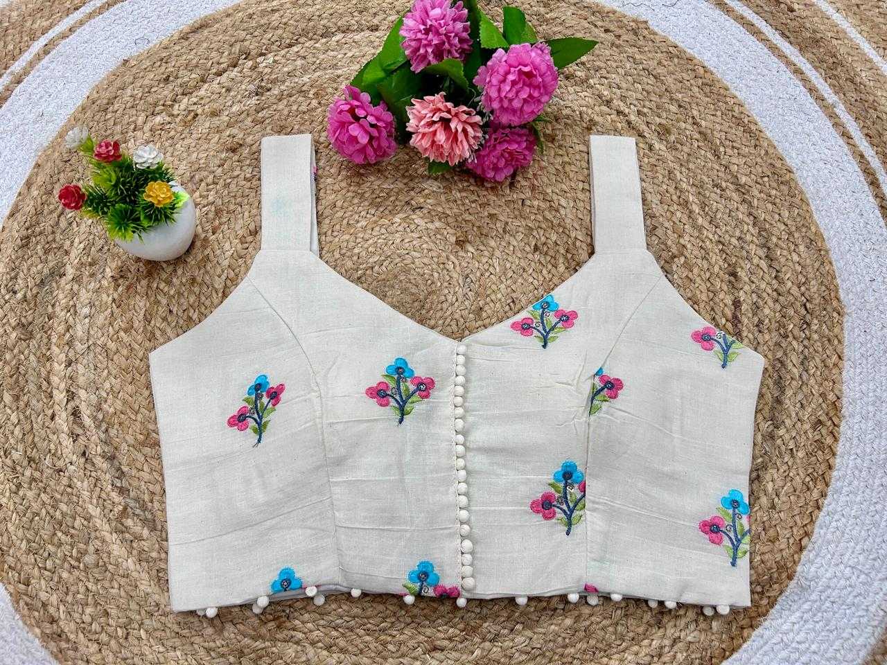 Ynf Cotton KESH356 GDC-19 Readymade Blouses Wholesale Embroidered Blouses Party Wear Blouse Printed Cotton Blouses Manufacturer- Kapda Export