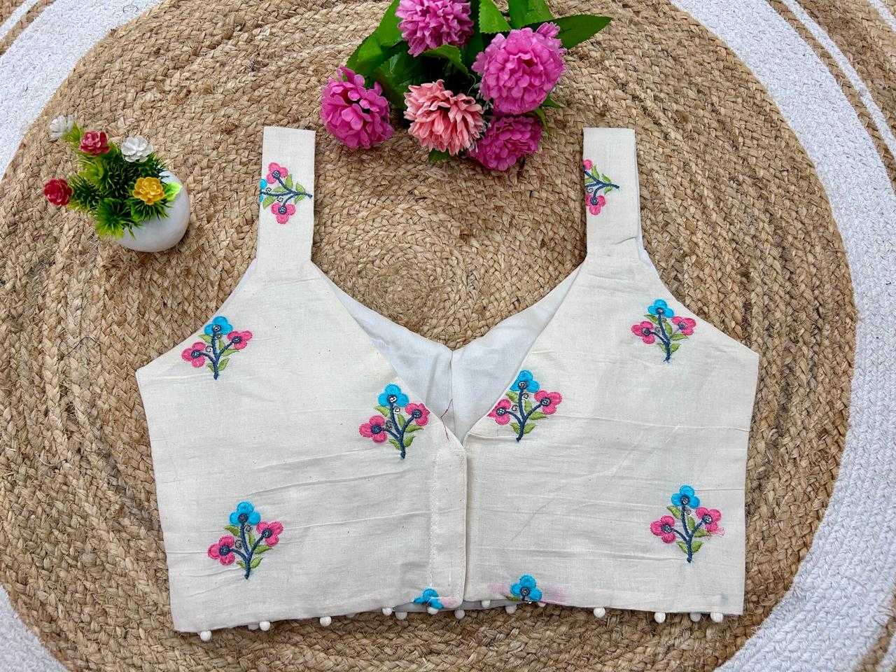 Ynf Cotton KESH356 GDC-19 Readymade Blouses Wholesale Embroidered Blouses Party Wear Blouse Printed Cotton Blouses Manufacturer- Kapda Export