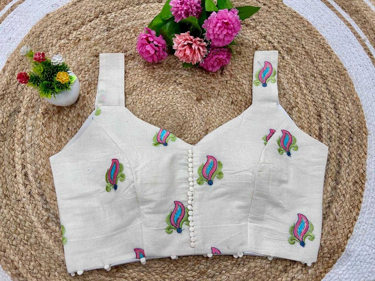 Ynf Cotton KESH356 GDC-19 Readymade Blouses Wholesale Embroidered Blouses Party Wear Blouse Printed Cotton Blouses Manufacturer- Kapda Export