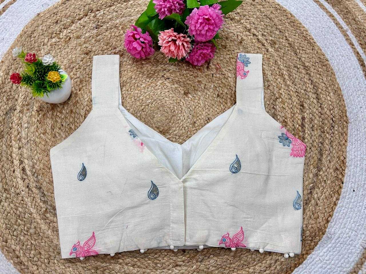 Ynf Cotton KESH356 GDC-19 Readymade Blouses Wholesale Embroidered Blouses Party Wear Blouse Printed Cotton Blouses Manufacturer- Kapda Export