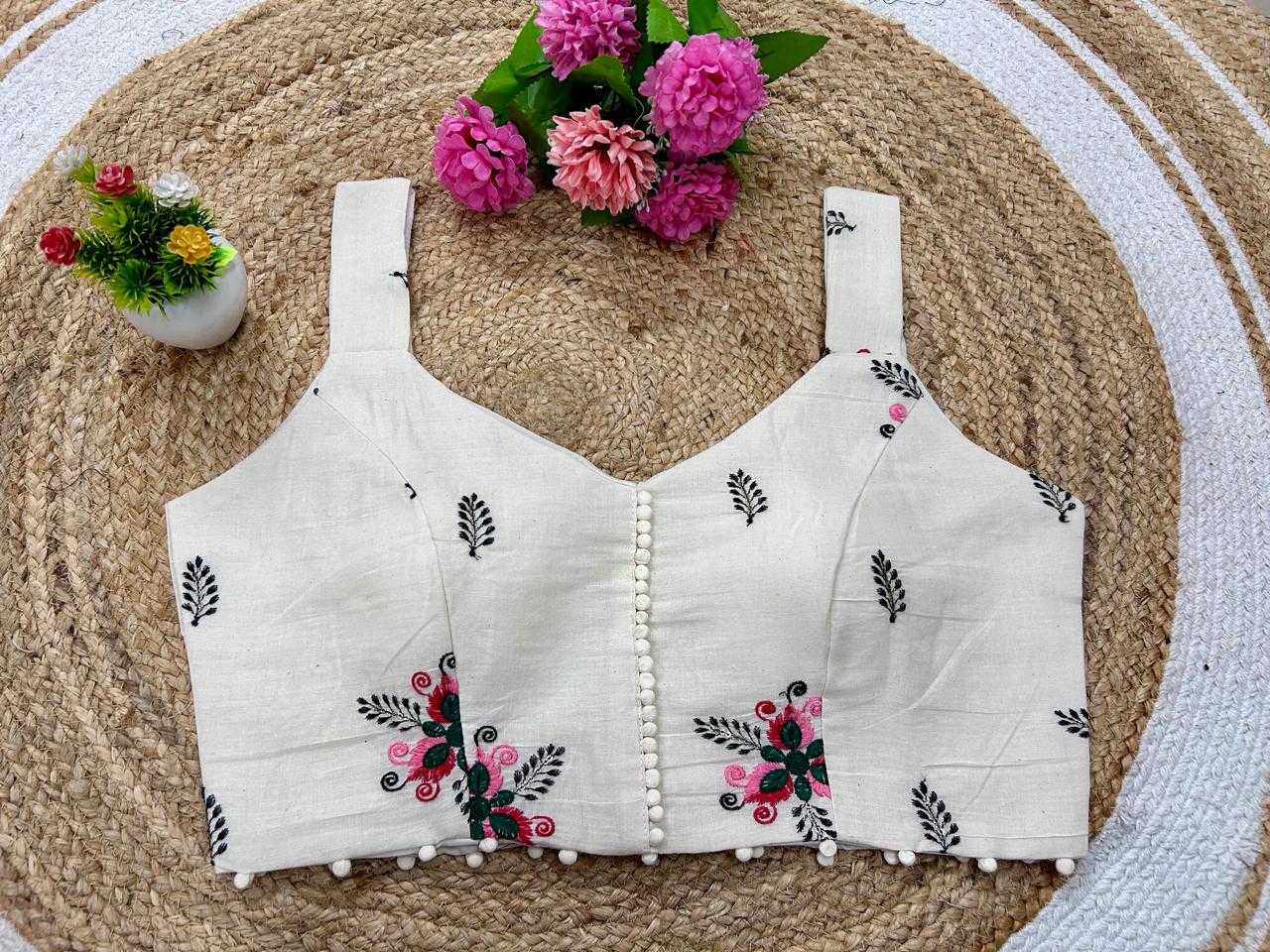 Ynf Cotton KESH356 GDC-19 Readymade Blouses Wholesale Embroidered Blouses Party Wear Blouse Printed Cotton Blouses Manufacturer- Kapda Export