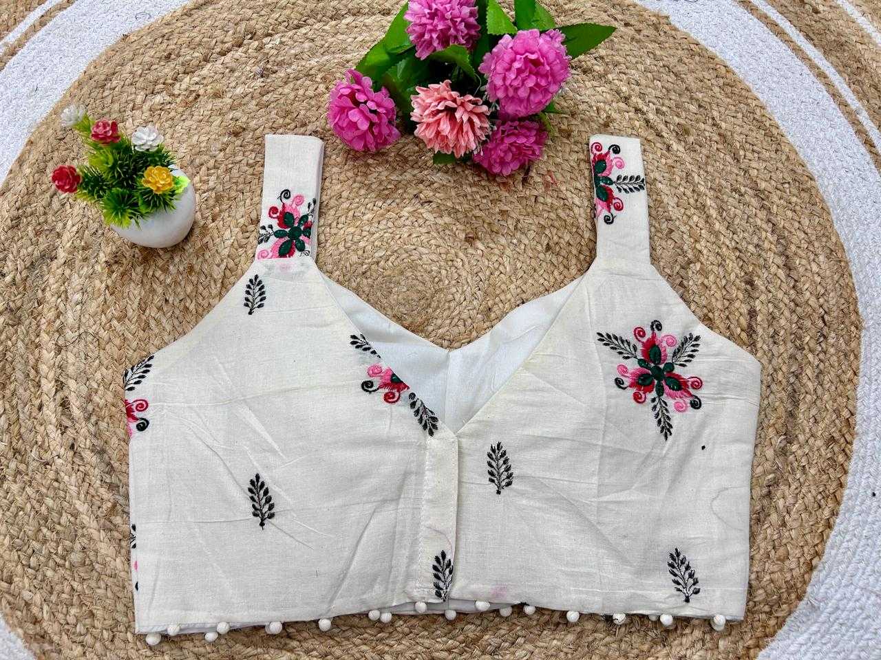 Ynf Cotton KESH356 GDC-19 Readymade Blouses Wholesale Embroidered Blouses Party Wear Blouse Printed Cotton Blouses Manufacturer- Kapda Export