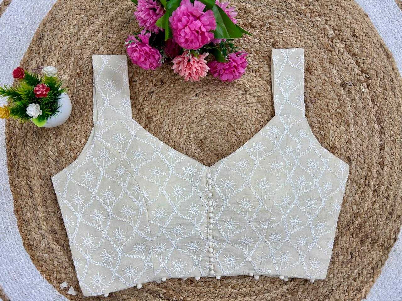 Ynf Cotton KESH356 GDC-19 Readymade Blouses Wholesale Embroidered Blouses Party Wear Blouse Printed Cotton Blouses Manufacturer- Kapda Export