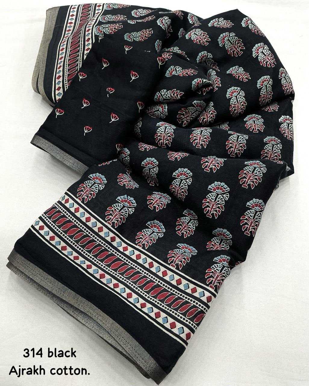 Ynf Cotton KESH433 314 Sarees Wedding Collections Wholesale Ajrakh Sarees Mehendi Outfits Manufacturer- Kapda Export