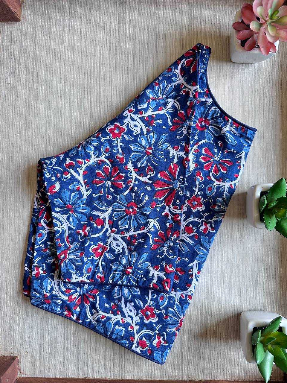 Ynf Cotton KESH437 SBB-03 Readymade Blouses Wholesale Designer Blouse Printed Cotton Blouses Manufacturer- Kapda Export