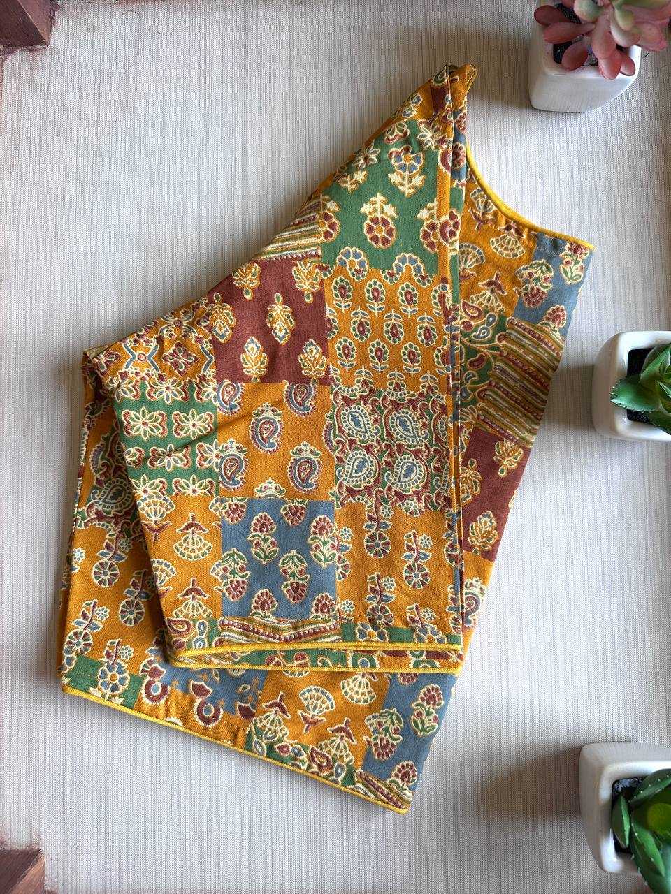 Ynf Cotton KESH437 SBB-04 Readymade Blouses Wholesale Designer Blouse Printed Cotton Blouses Manufacturer- Kapda Export