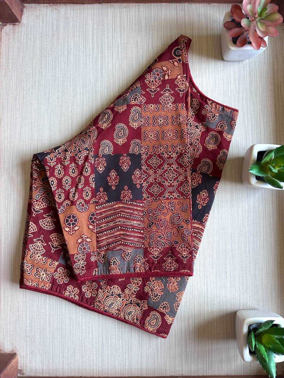 Ynf Cotton KESH437 SBB-04 Readymade Blouses Wholesale Designer Blouse Printed Cotton Blouses Manufacturer- Kapda Export