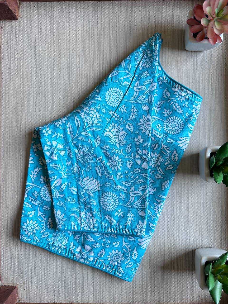 Ynf Cotton KESH437 SBB-06 Readymade Blouses Wholesale Designer Blouse Printed Cotton Blouses Manufacturer- Kapda Export