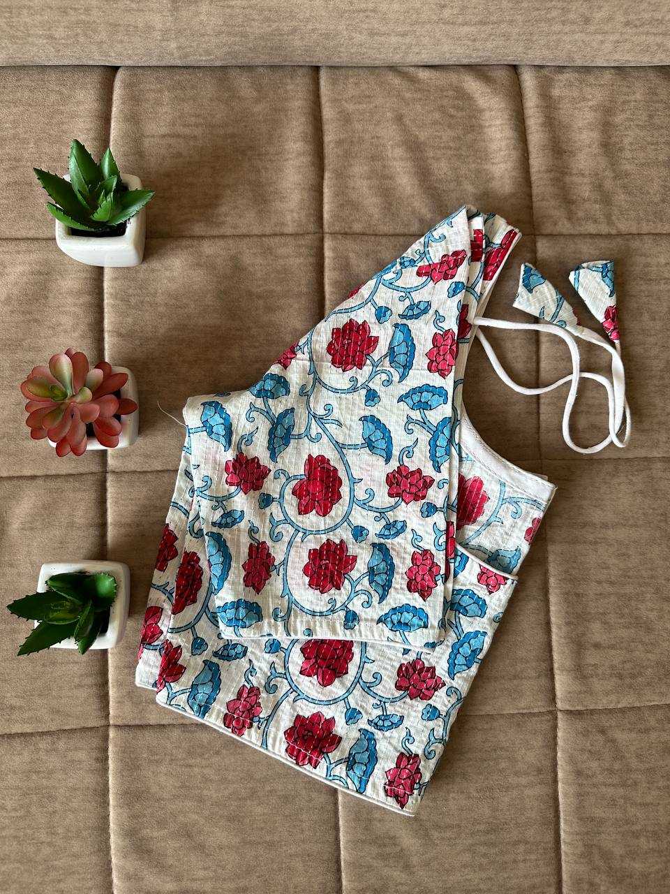 Ynf Cotton KESH437 SBB-13 Readymade Blouses Wholesale Designer Blouse Printed Cotton Blouses Manufacturer- Kapda Export