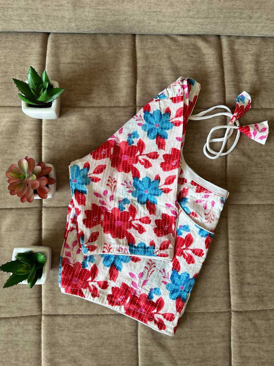 Ynf Cotton KESH437 SBB-13 Readymade Blouses Wholesale Designer Blouse Printed Cotton Blouses Manufacturer- Kapda Export