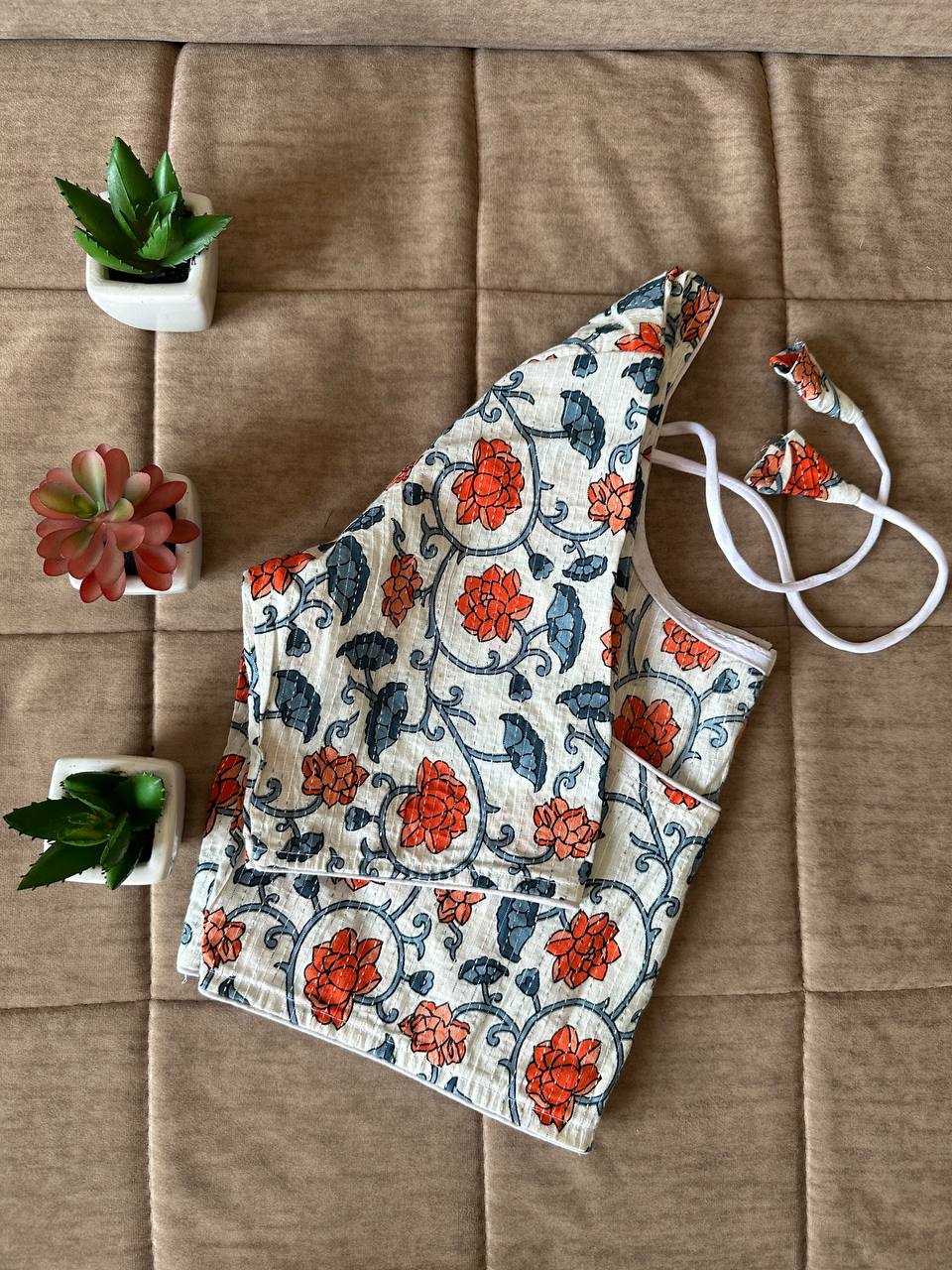 Ynf Cotton KESH437 SBB-13 Readymade Blouses Wholesale Designer Blouse Printed Cotton Blouses Manufacturer- Kapda Export