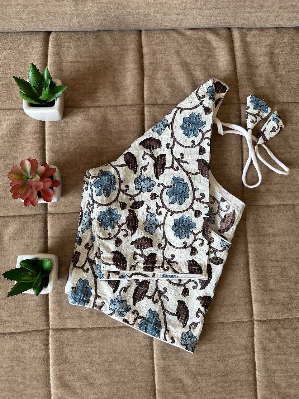 Ynf Cotton KESH437 SBB-13 Readymade Blouses Wholesale Designer Blouse Printed Cotton Blouses Manufacturer- Kapda Export