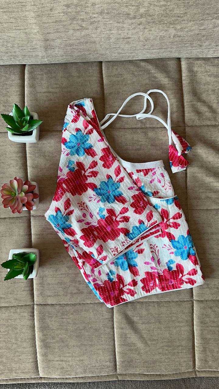 Ynf Cotton KESH437 SBB-13 Readymade Blouses Wholesale Designer Blouse Printed Cotton Blouses Manufacturer- Kapda Export