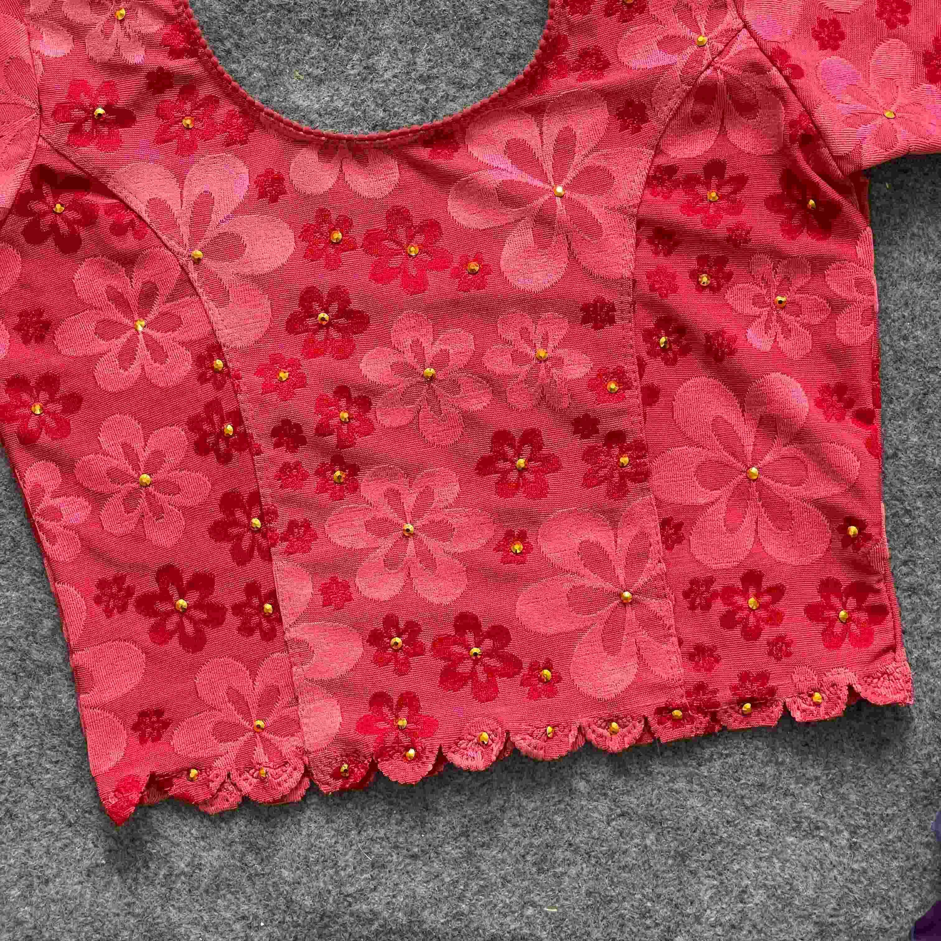 Ynf Cotton Lycra KESH426 PIYA-5 Readymade Blouses Wholesale Stretchable Blouse Cotton Blouse Manufacturer- Kapda Export