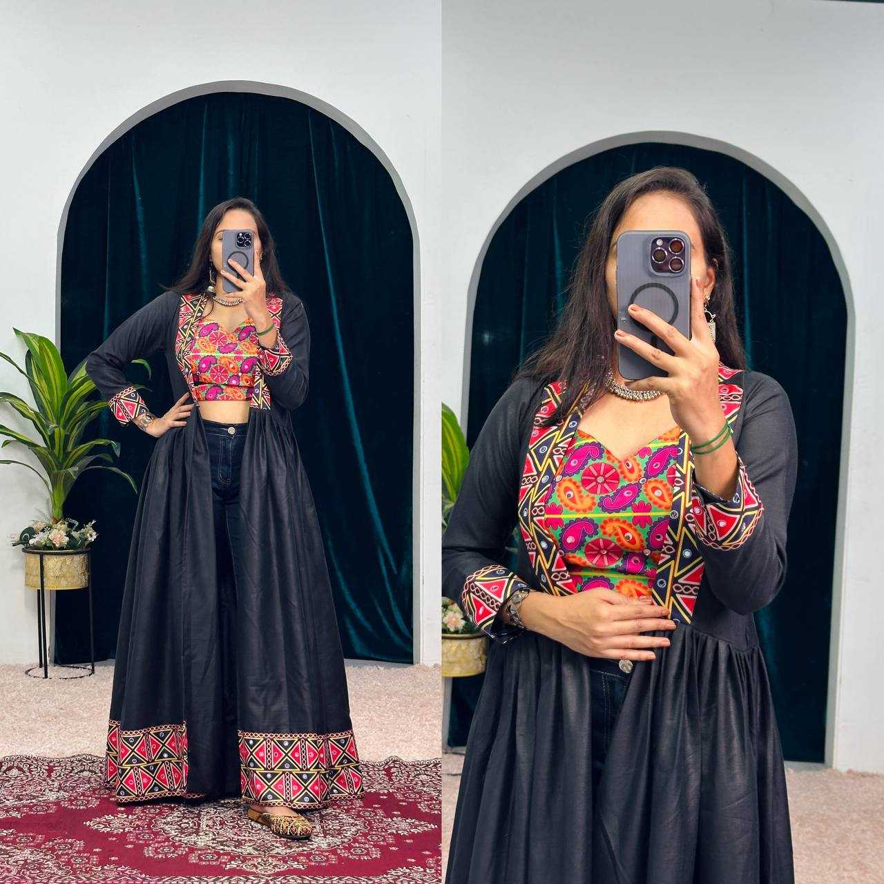 Ynf Cotton RIN215 1067 Navratri Chaniya Choli Wholesale Navratri Gowns Manufacturer- Kapda Export