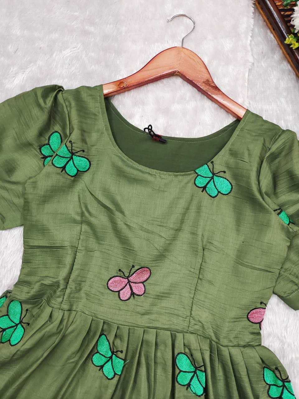 Ynf Cotton RIN218 1048 Kurti Western Wears Wholesale Flared Kurtis Indo-Western Kurtis Ruffle Kurtis Manufacturer- Kapda Export