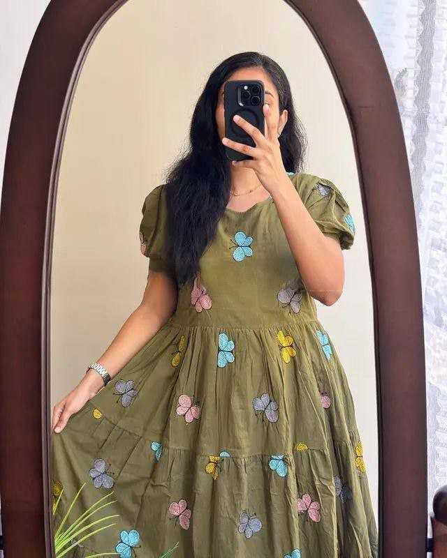 Ynf Cotton RIN218 1048 Kurti Western Wears Wholesale Flared Kurtis Indo-Western Kurtis Ruffle Kurtis Manufacturer- Kapda Export