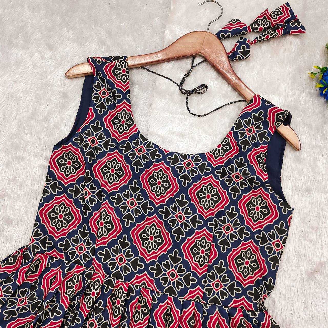 Ynf Cotton RIN218 1056 Kurti Western Wears Wholesale Anarkali Kurtis Sleeveless Kurtis Ruffle Kurtis Manufacturer- Kapda Export