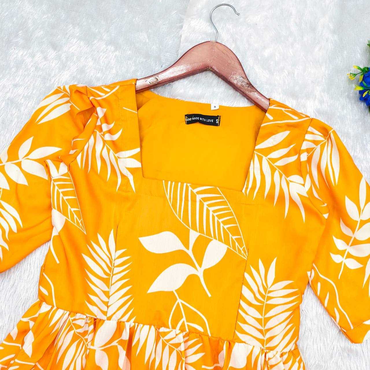 Ynf Cotton RIN218 1057 Kurti Western Wears Wholesale Flared Kurtis Indo-Western Kurtis Ruffle Kurtis Manufacturer- Kapda Export