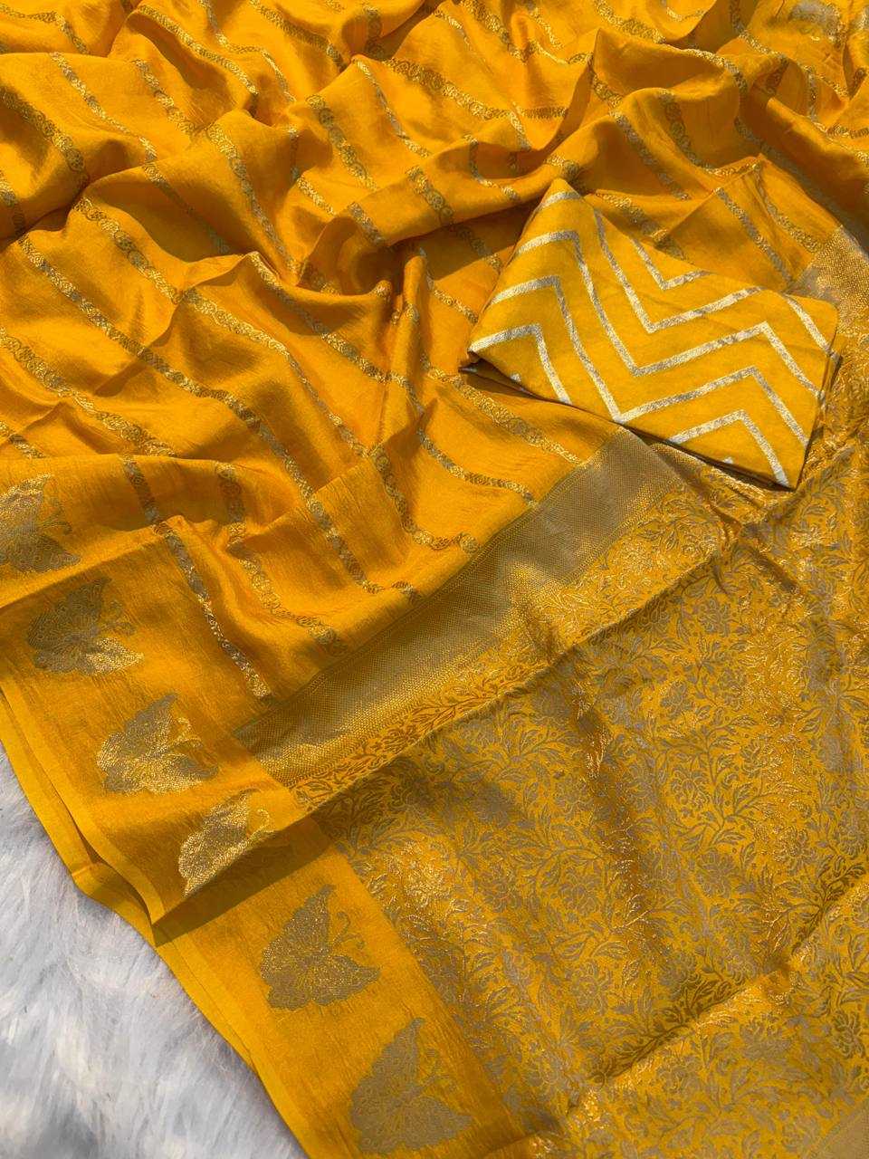 Ynf Dola Silk Pure Viscos RIN124 BUTTERFLY Sarees Silk Sarees Wedding Collections Wholesale Dola Silk Sarees Viscose Saree After-Party Outfits Cocktail Party Outfits Manufacturer- Kapda Export