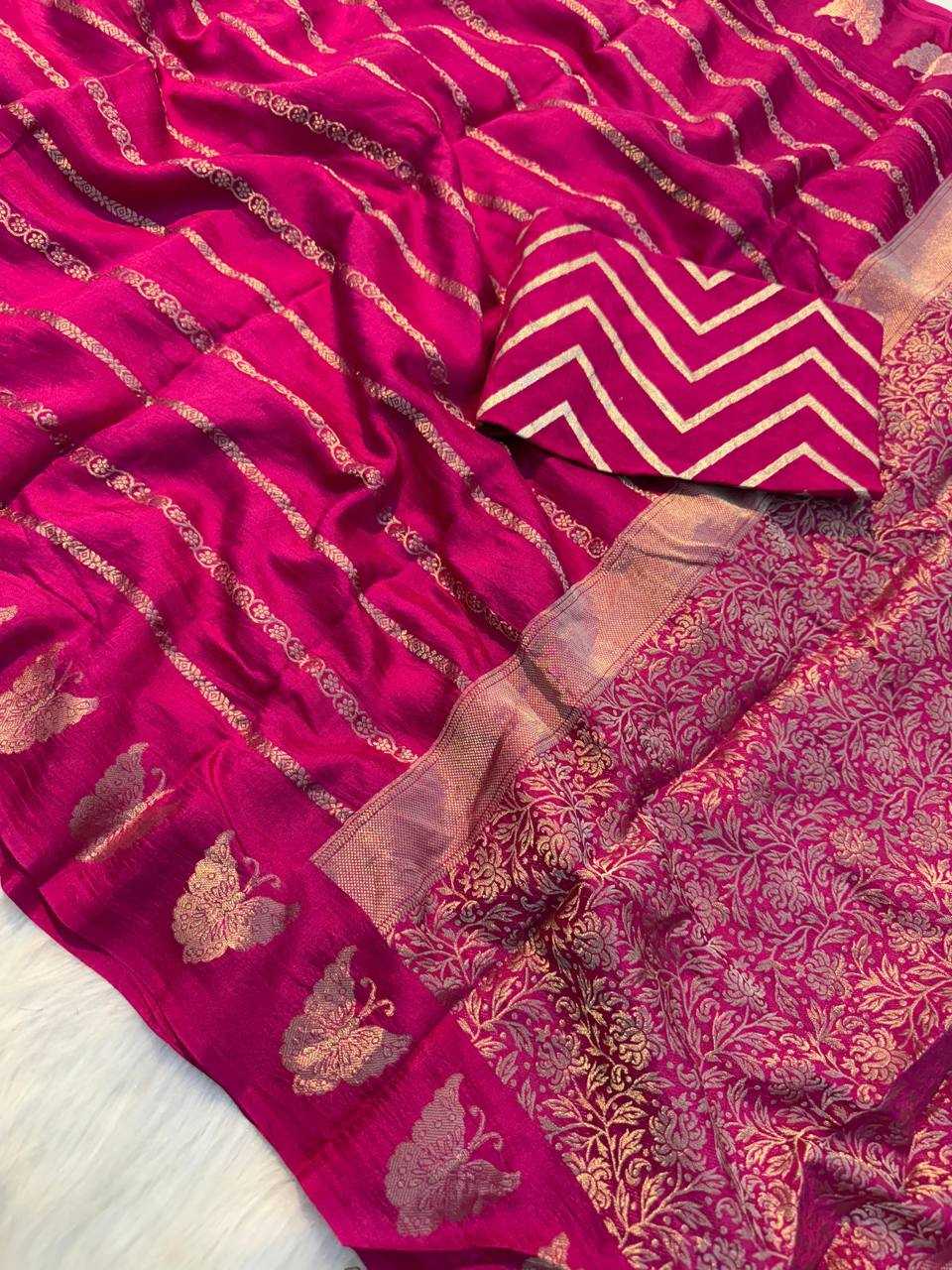 Ynf Dola Silk Pure Viscos RIN124 BUTTERFLY Sarees Silk Sarees Wedding Collections Wholesale Dola Silk Sarees Viscose Saree After-Party Outfits Cocktail Party Outfits Manufacturer- Kapda Export